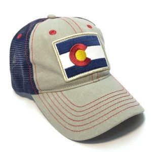 YoColorado Denim Flag Patch Vintage Trucker Hat - RARE